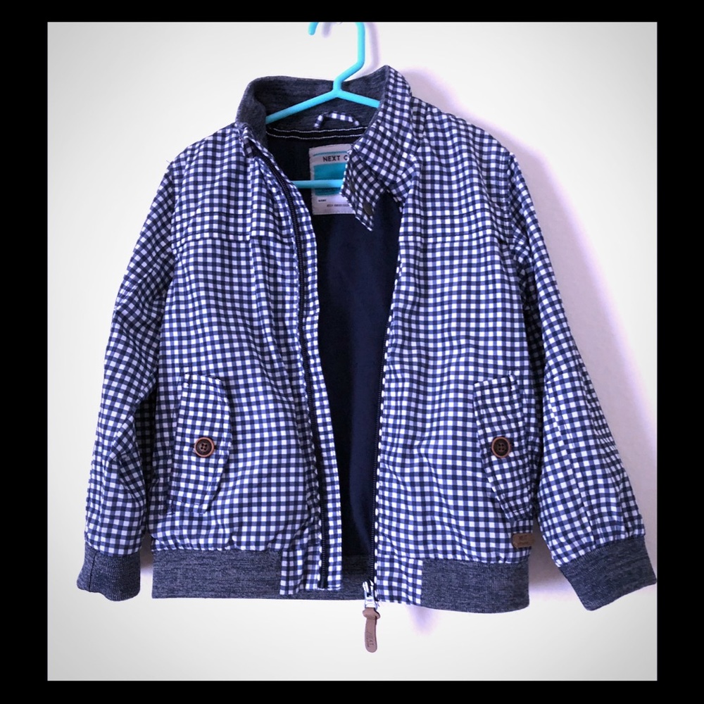 Blue Checker Windbreaker Jacket